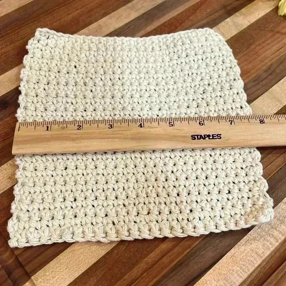 100% Cotton Handmade Washcloths - Set of 3 - Picture 7 of 9